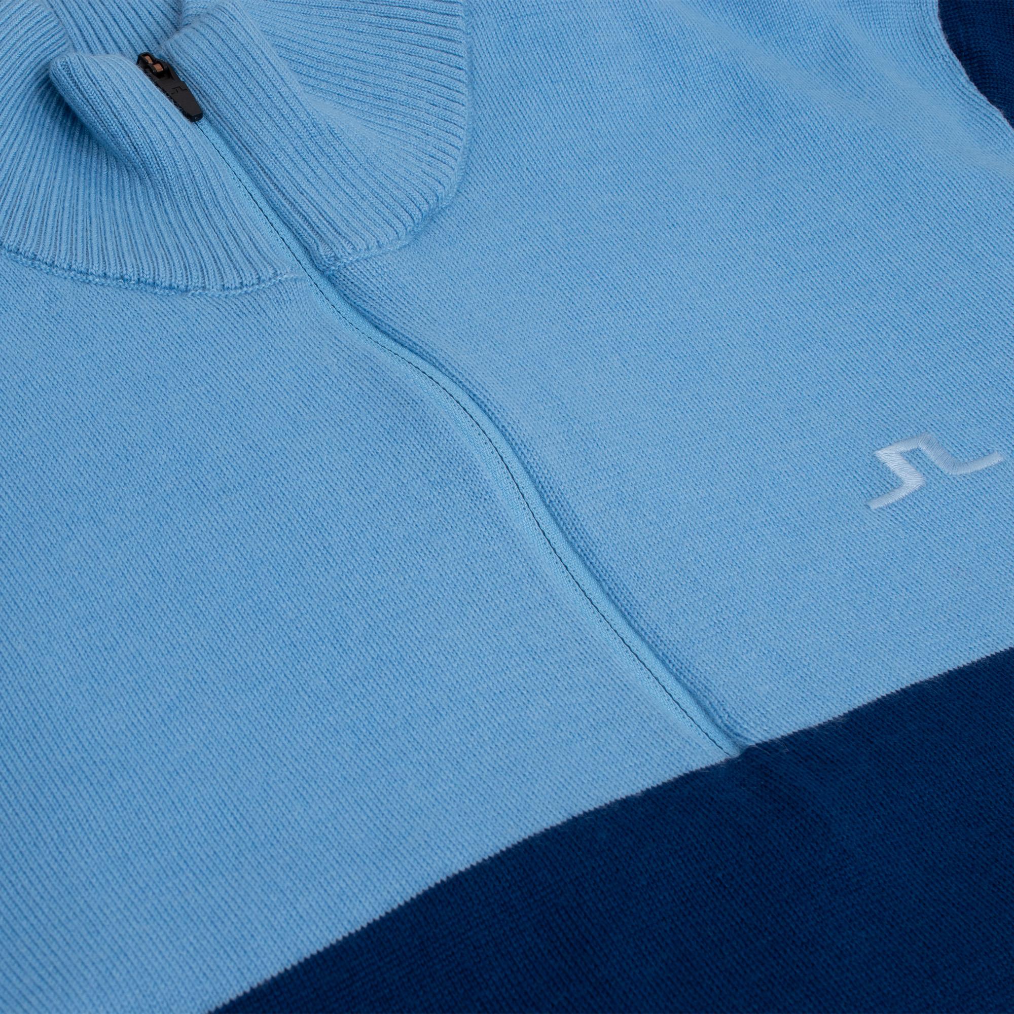 J Lindeberg Jeff Windbreaker Mens Golf Sweater Estate Blue
